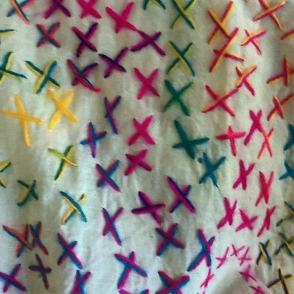 Madewell Warm Voile Phoebe Embroidered Cross-stitch Top Sz 2 100% Cotton Voile - Picture 6 of 7